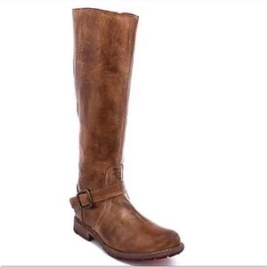 NWT BedStu Leather Gayle Tall Boot Brown 6.5